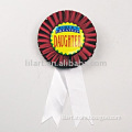 festival badge with white silk
